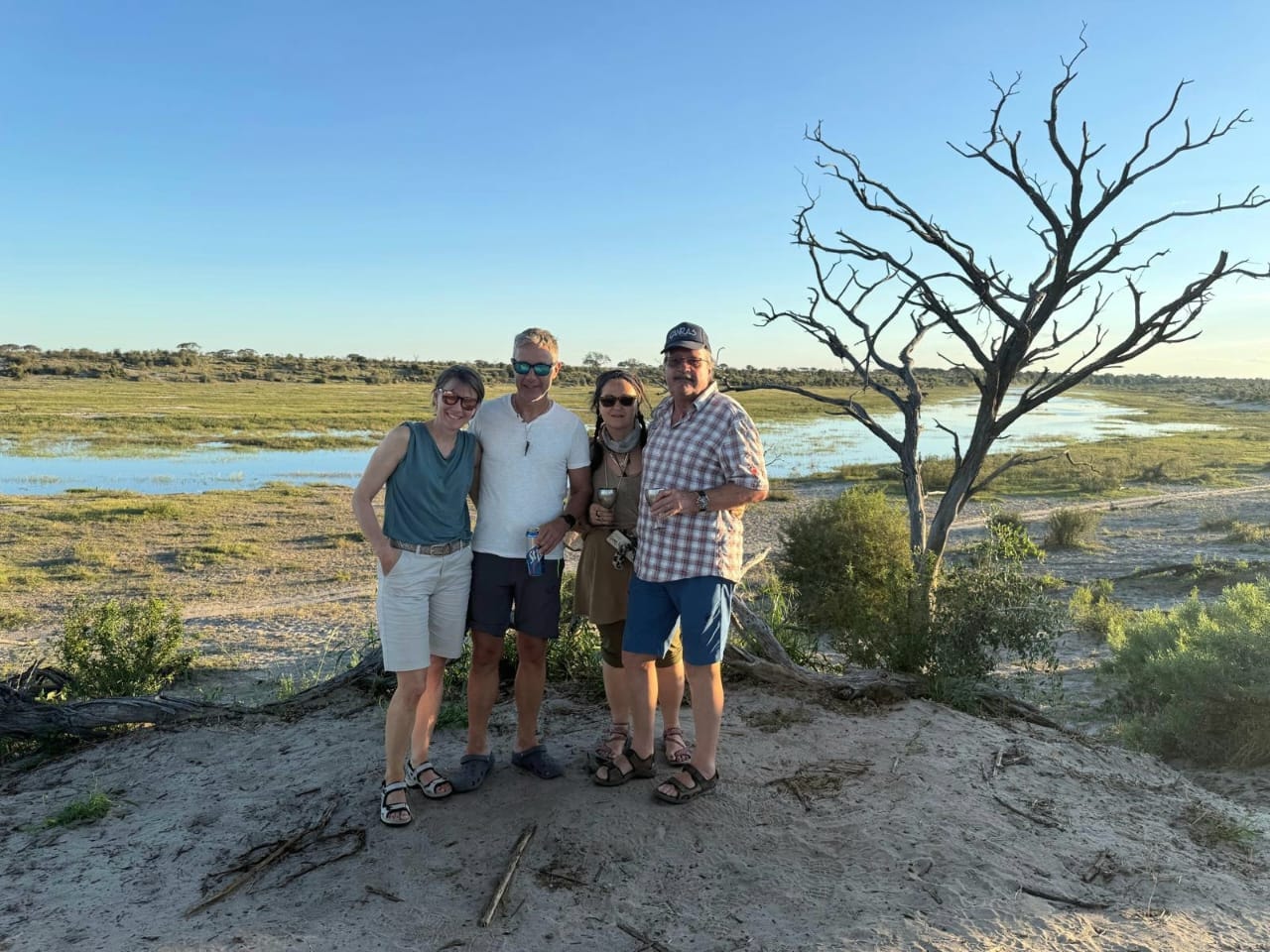 Botswana wilderness landscape on safari